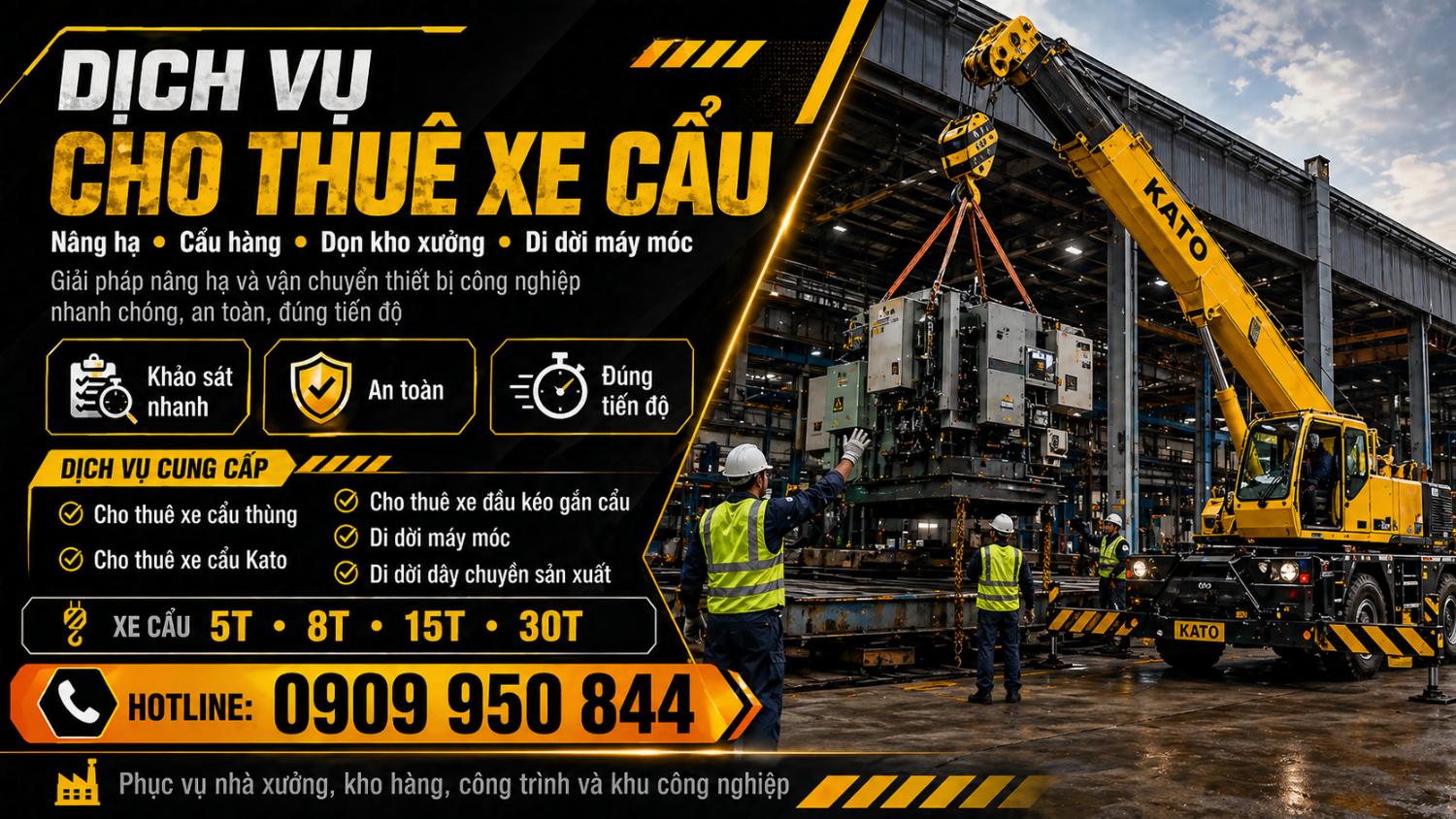 Dịch vụ cho thuê xe cẩu giá rẻ trungtamchothuexe.com