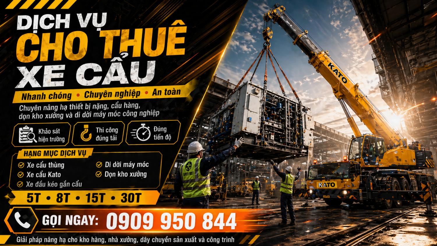 Dịch vụ cho thuê xe cẩu giá rẻ trungtamchothuexe.com