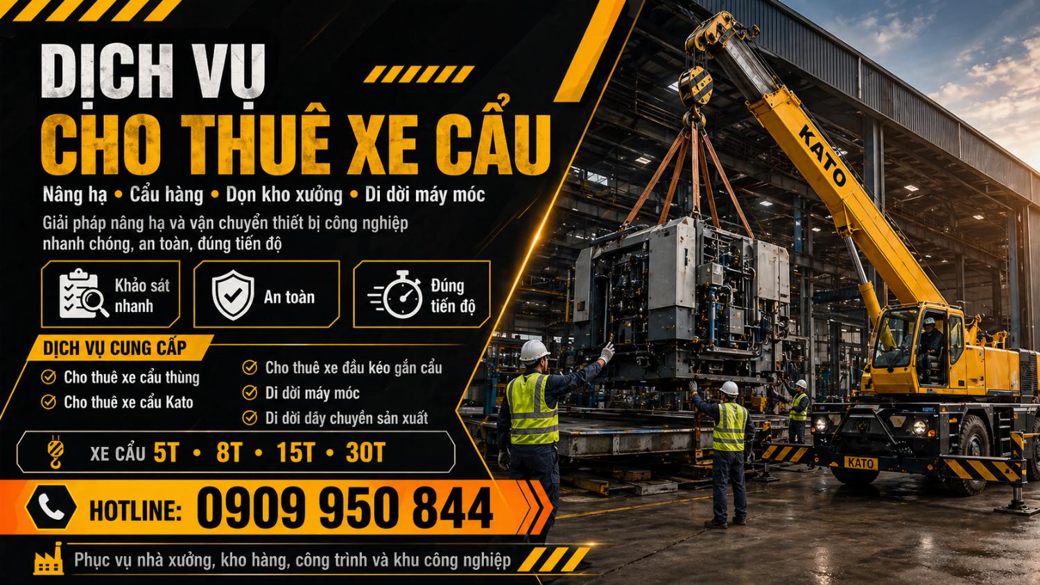 Dịch vụ cho thuê xe cẩu giá rẻ trungtamchothuexe.com