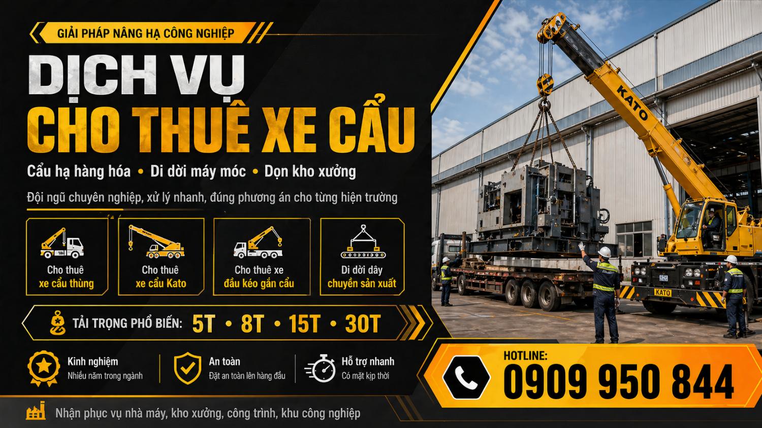 Dịch vụ cho thuê xe cẩu giá rẻ trungtamchothuexe.com