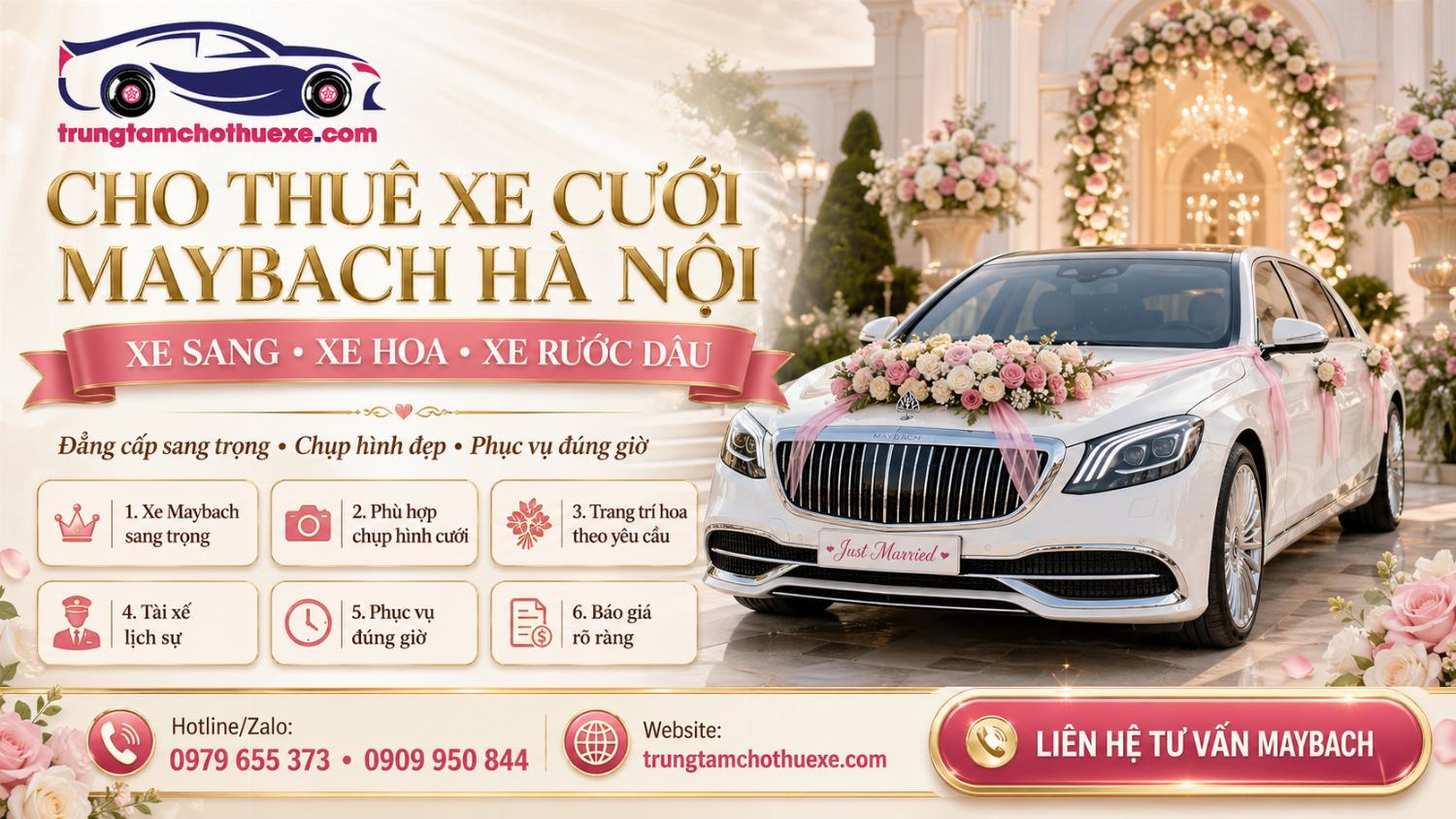 Dịch Vụ Cho Thuê Xe Cưới Maybach Ở Hà Nội Sang Trọng, Đẳng Cấp