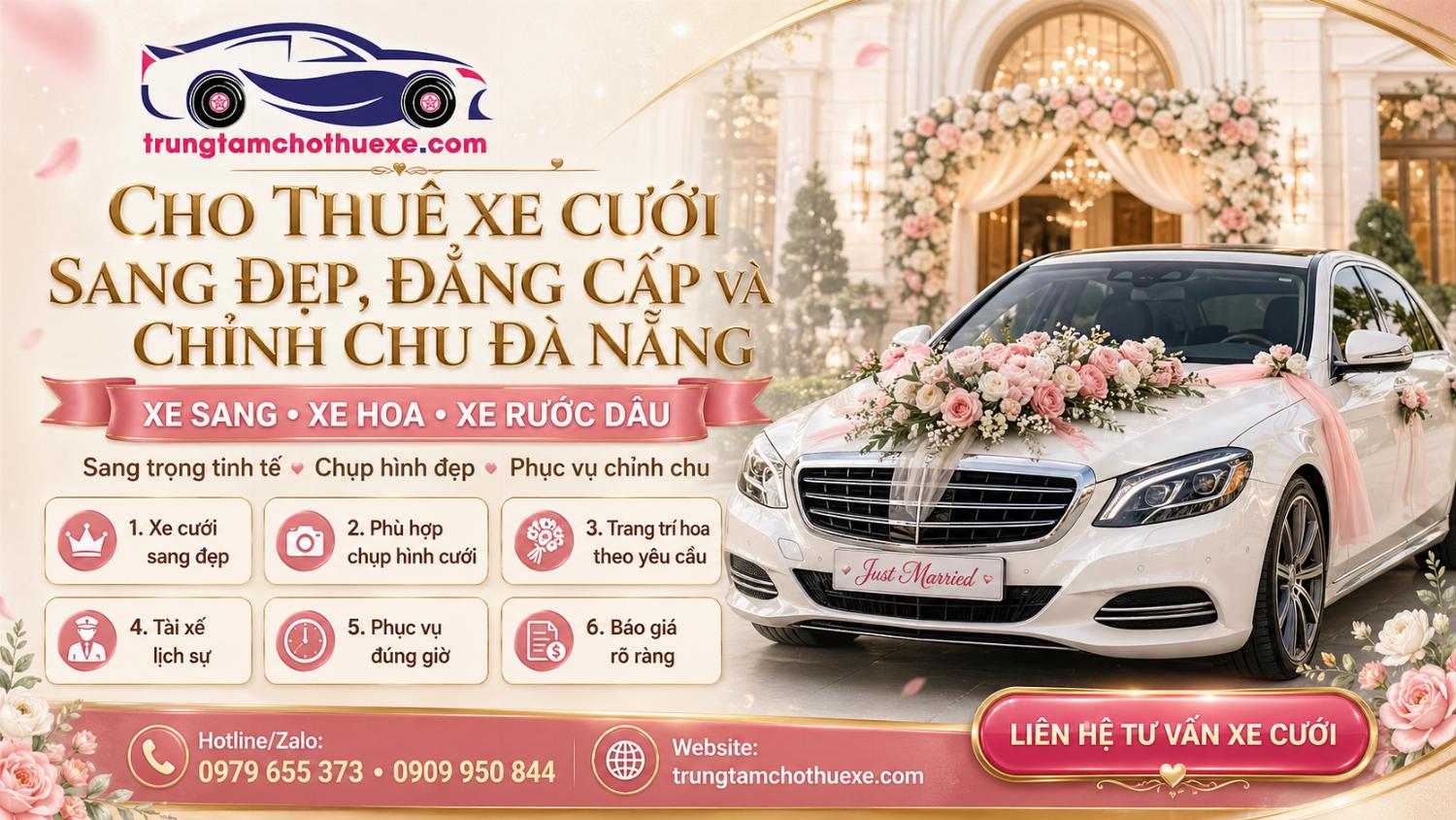 Dịch Vụ Cho Thuê Xe Cưới Sang Ở Đà Nẵng Đẹp, Đẳng Cấp Và Chỉnh Chu Dịch Vụ Cho Thuê Xe Cưới Sang Ở Đà Nẵng Đẹp, Đẳng Cấp Và Chỉnh Chu