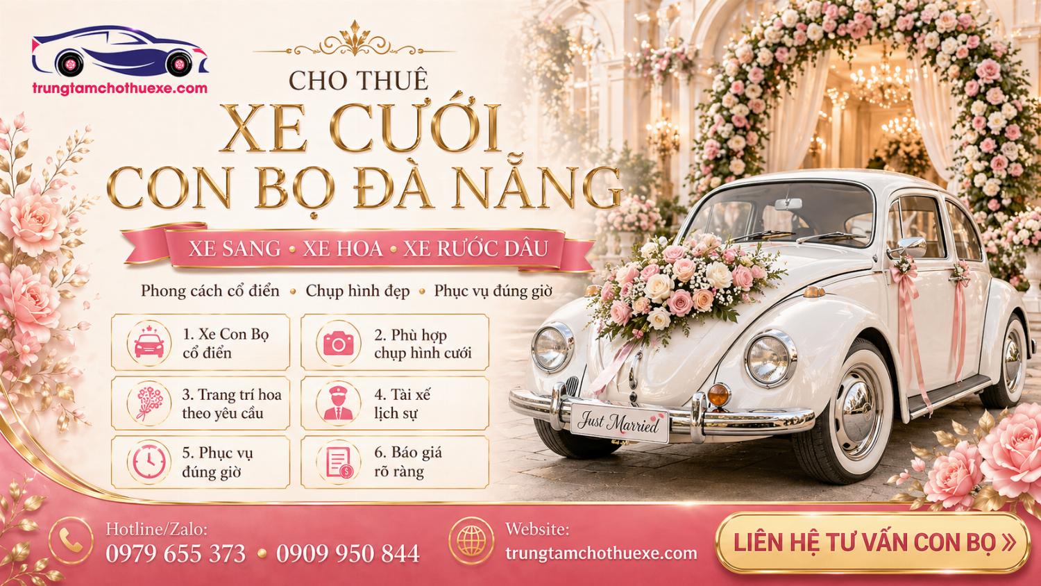 Dịch Vụ Cho Thuê Xe Cưới Con Bọ Ở Đà Nẵng Dễ Thương, Cổ Điển, Nổi Bật Dịch Vụ Cho Thuê Xe Cưới Con Bọ Ở Đà Nẵng Dễ Thương, Cổ Điển, Nổi Bật