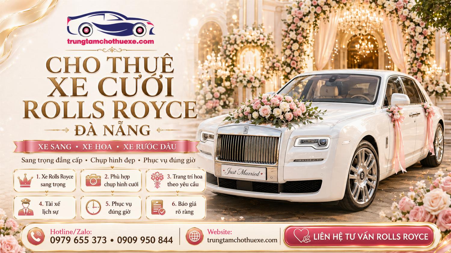 Dịch Vụ Cho Thuê Xe Cưới Rolls Royce Ở Đà Nẵng Đẳng Cấp, Sang Trọng Dịch Vụ Cho Thuê Xe Cưới Rolls Royce Ở Đà Nẵng Đẳng Cấp, Sang Trọng
