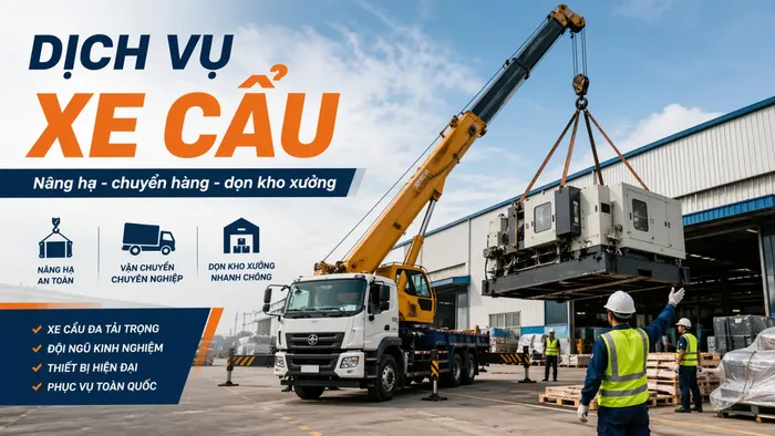 Cho Thuê Xe Cẩu Uy Tín, Phục Vụ Nhanh, Giá Hợp Lý