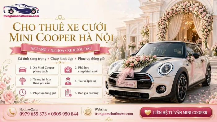 Dịch Vụ Cho Thuê Xe Cưới Mini Cooper Ở Hà Nội Trẻ Trung, Dễ Thương
